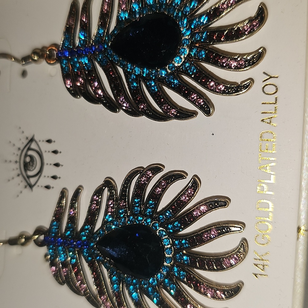 Eye Candy Rhinestone Earrings NEW IN BOX